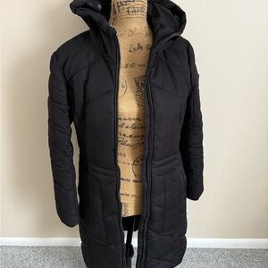 Guess Black Long Puffer Jacket